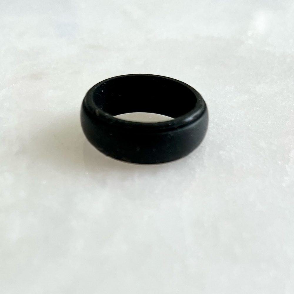 Black - Mens Silicone Ring
